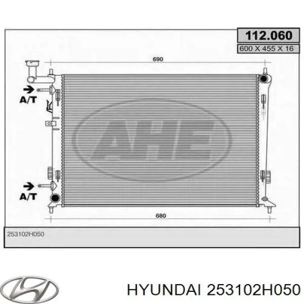 Compre 253102H050 Hyundai/Kia Radiador de esfriamento de motor
