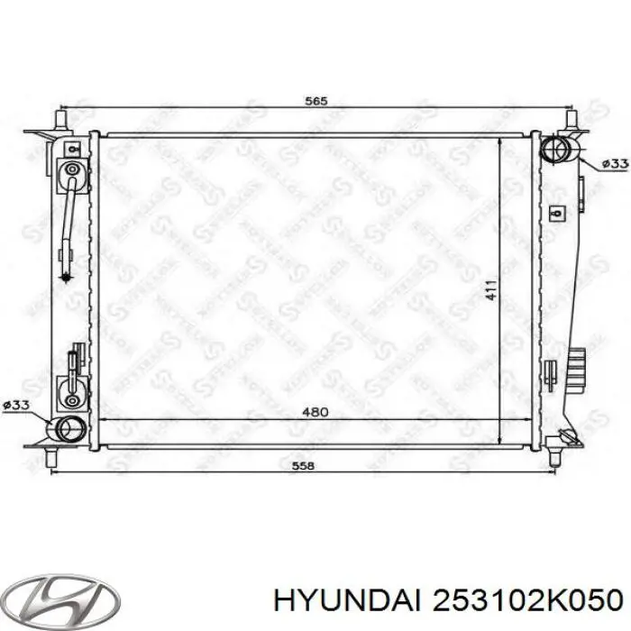 Radiador de esfriamento de motor 253102K050 Hyundai/Kia