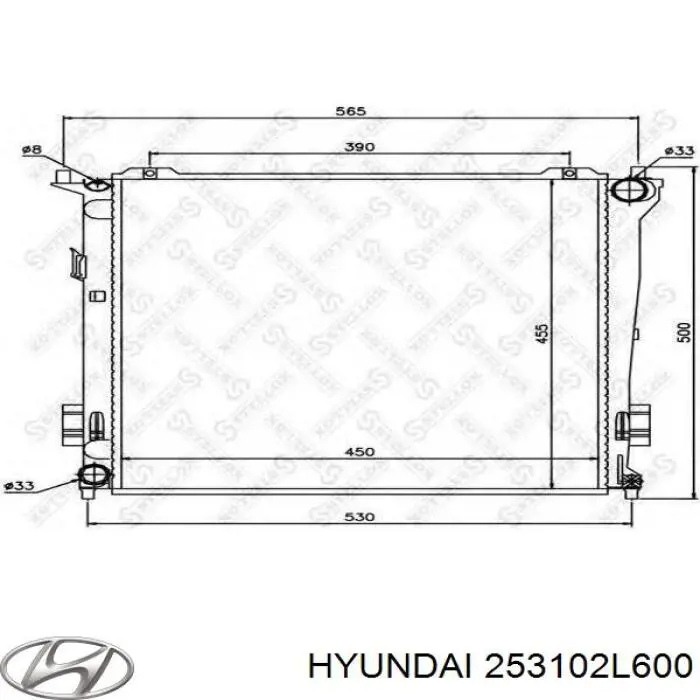 Compre 253102L600 Hyundai/Kia Radiador de esfriamento de motor