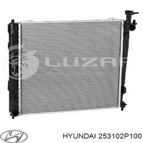 Radiador de esfriamento de motor Hyundai/Kia 253102P100 preço, a partir de 140,90 USD