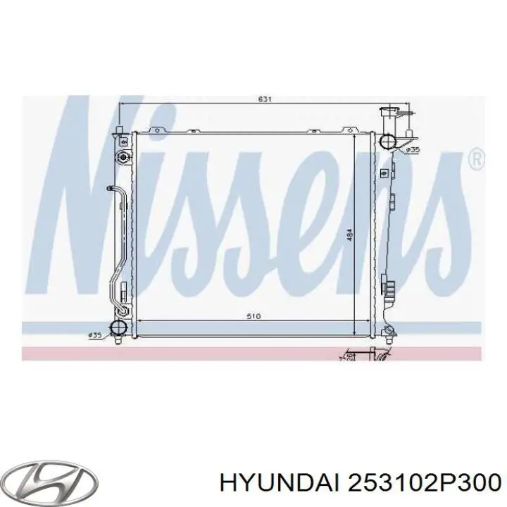 Radiador de esfriamento de motor Hyundai/Kia 253102P300 preço, a partir de 136,03 USD
