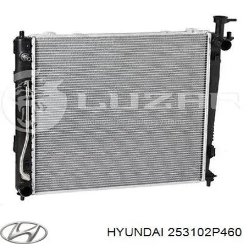 Compre 253102P460 Hyundai/Kia Radiador de esfriamento de motor