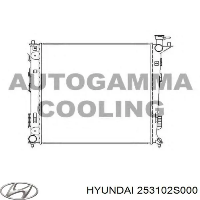 Radiador de esfriamento de motor Hyundai/Kia 253102S000 preço, a partir de 116,11 USD
