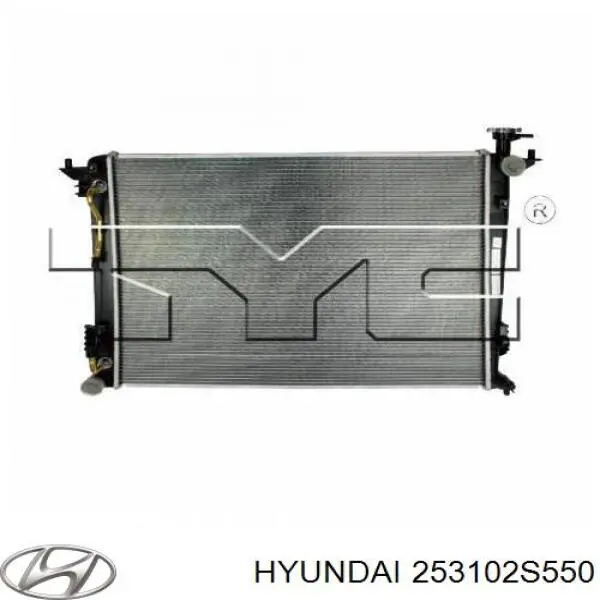 253102S550 Hyundai/Kia Radiador de esfriamento de motor