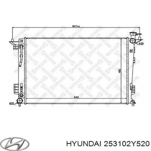 Compre 253102Y520 Hyundai/Kia Radiador de esfriamento de motor