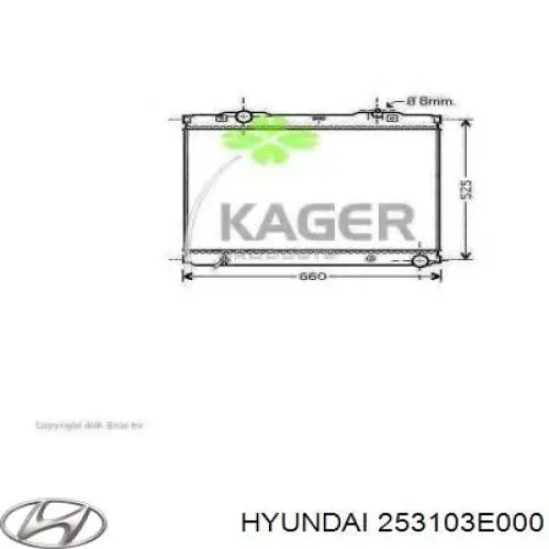 Radiador de esfriamento de motor Hyundai/Kia 253103E000 preço, a partir de 133,84 USD