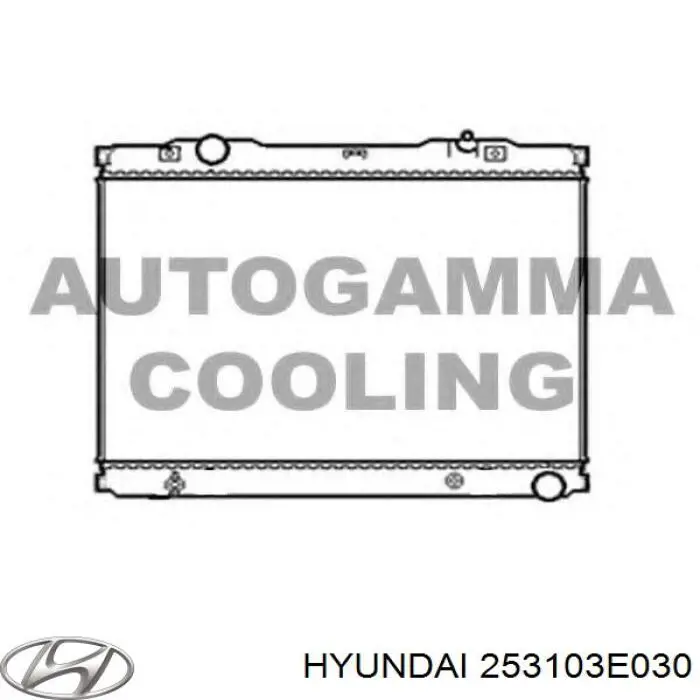 Radiador de esfriamento de motor Hyundai/Kia 253103E030 preço, a partir de 183,88 USD