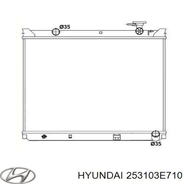 Radiador de esfriamento de motor Hyundai/Kia 253103E710 preço, a partir de 171,04 USD