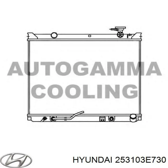 Compre 253103E730 Hyundai/Kia Radiador de esfriamento de motor