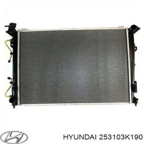 253103K190 Hyundai/Kia Radiador de esfriamento de motor