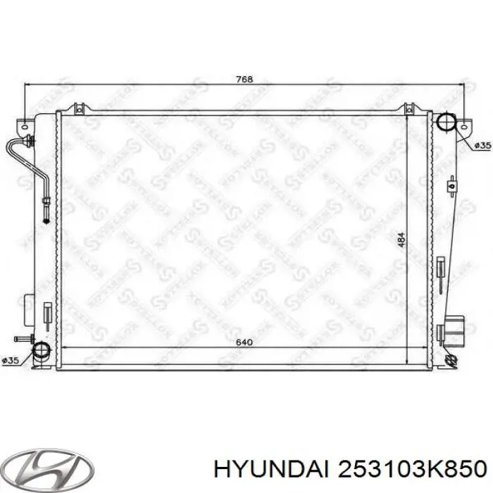 Radiador de esfriamento de motor Hyundai/Kia 253103K850 preço, a partir de 125,12 USD