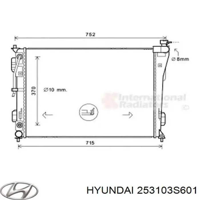 Radiador de esfriamento de motor Hyundai/Kia 253103S601 preço, a partir de 116,80 USD