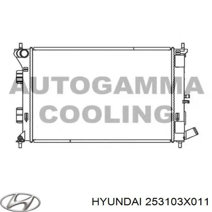 253103X011 Hyundai/Kia Radiador de esfriamento de motor