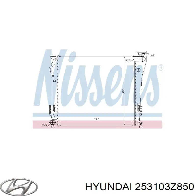 253103Z850 Hyundai/Kia Radiador de esfriamento de motor