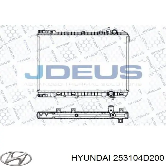 Compre 253104D200 Hyundai/Kia Radiador de esfriamento de motor