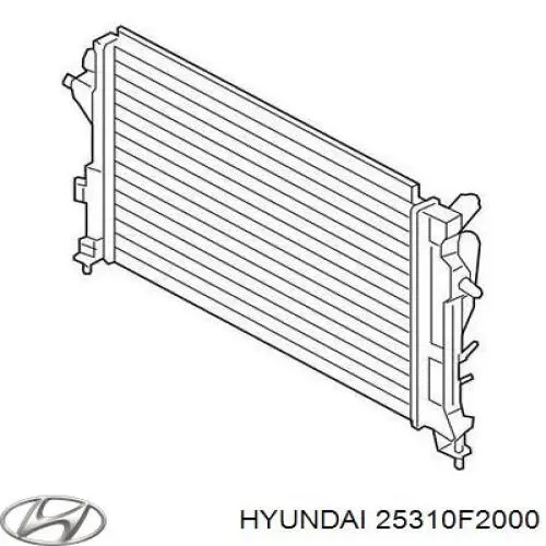 Radiador de esfriamento de motor Hyundai/Kia 25310F2000 preço, a partir de 111,40 USD
