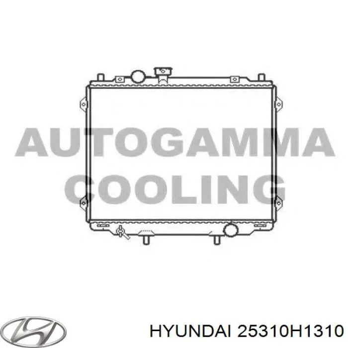 Compre 25310H1310 Hyundai/Kia Radiador de esfriamento de motor