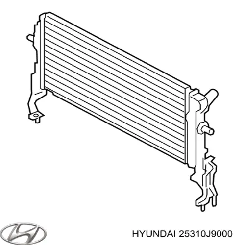 25310J9000 Hyundai/Kia Radiador de esfriamento de motor
