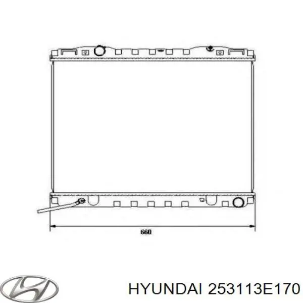 Compre 253113E170 Hyundai/Kia Radiador de esfriamento de motor