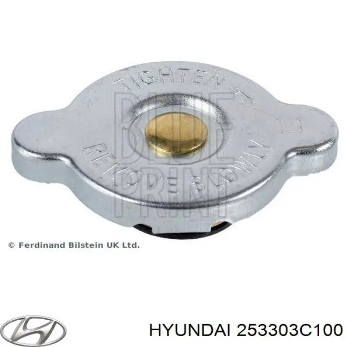 Tampa (tampão) do radiador Hyundai/Kia 253303C100