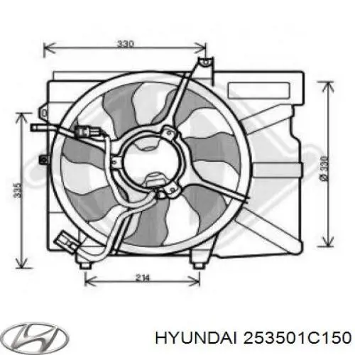 Difusor do radiador de esfriamento Hyundai/Kia 253501C150 preço, a partir de 91,90 USD