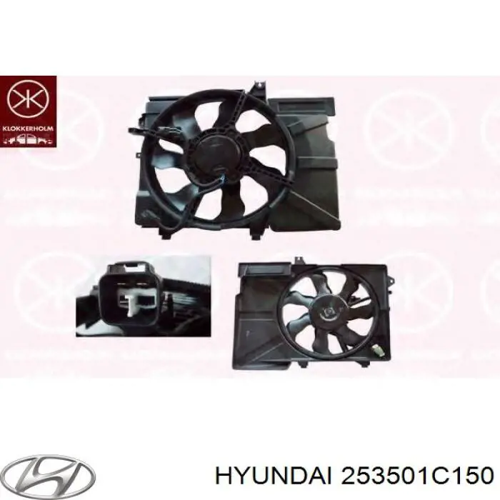 Compre 253501C150 Hyundai/Kia Difusor do radiador de esfriamento