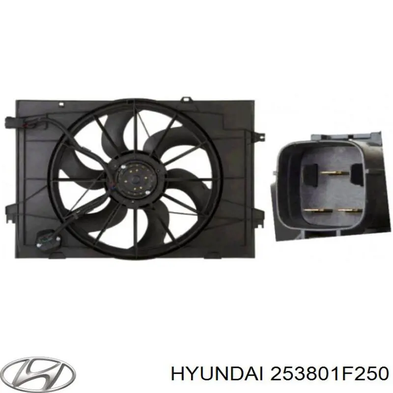 Difusor do radiador de esfriamento, montado com motor e roda de aletas Hyundai/Kia 253801F250 preço, a partir de 88,53 USD