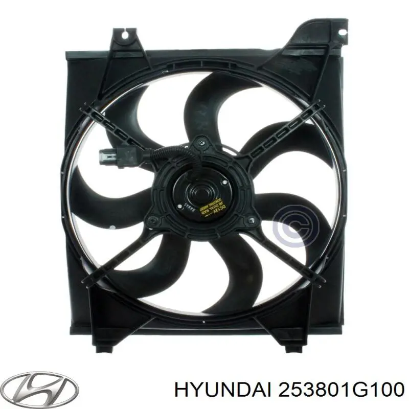 Compre Ventilador elétrico de esfriamento montado (motor + roda de aletas) KIA Rio 