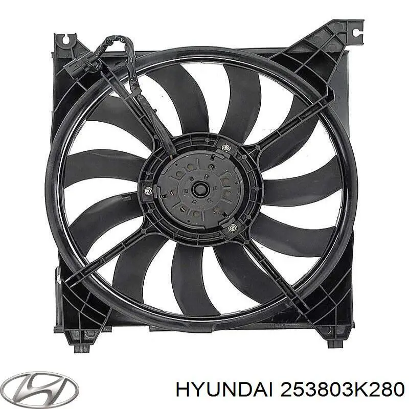 Difusor do radiador de esfriamento, montado com motor e roda de aletas Hyundai/Kia 253803K280 preço, a partir de 148,12 USD