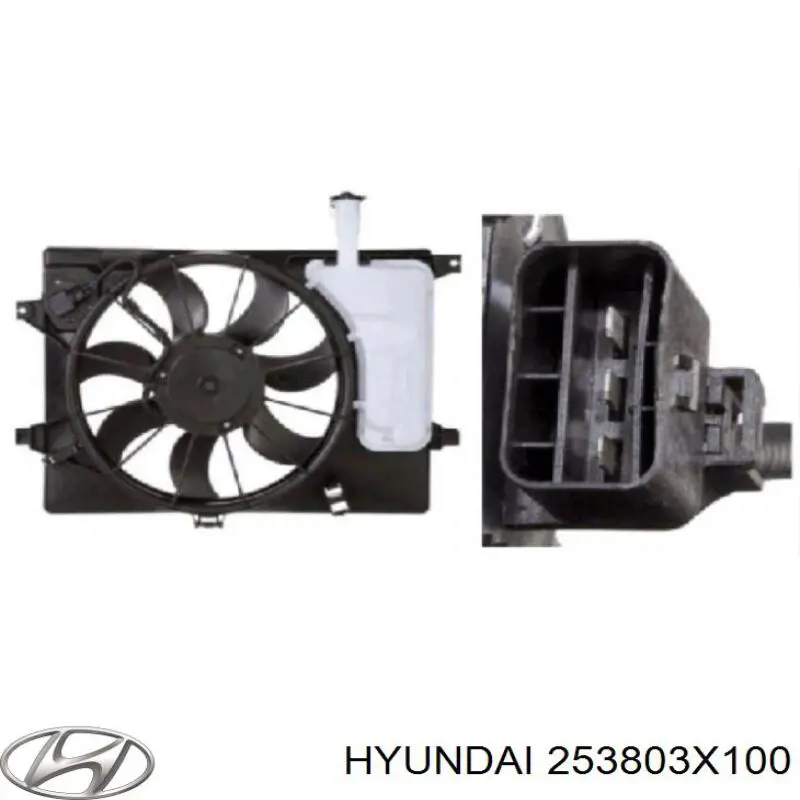 Difusor do radiador de esfriamento, montado com motor e roda de aletas Hyundai/Kia 253803X100 preço, a partir de 100,06 USD