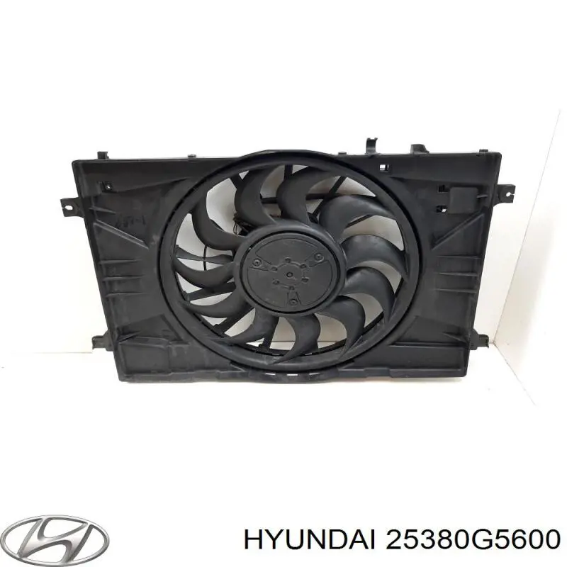 25380G5600 Hyundai/Kia Difusor do radiador de esfriamento, montado com motor e roda de aletas