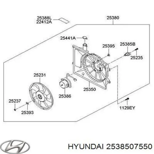 Regulador de revoluções de ventilador de esfriamento (unidade de controlo) Hyundai/Kia 253851H000 preço, a partir de 41,39 USD