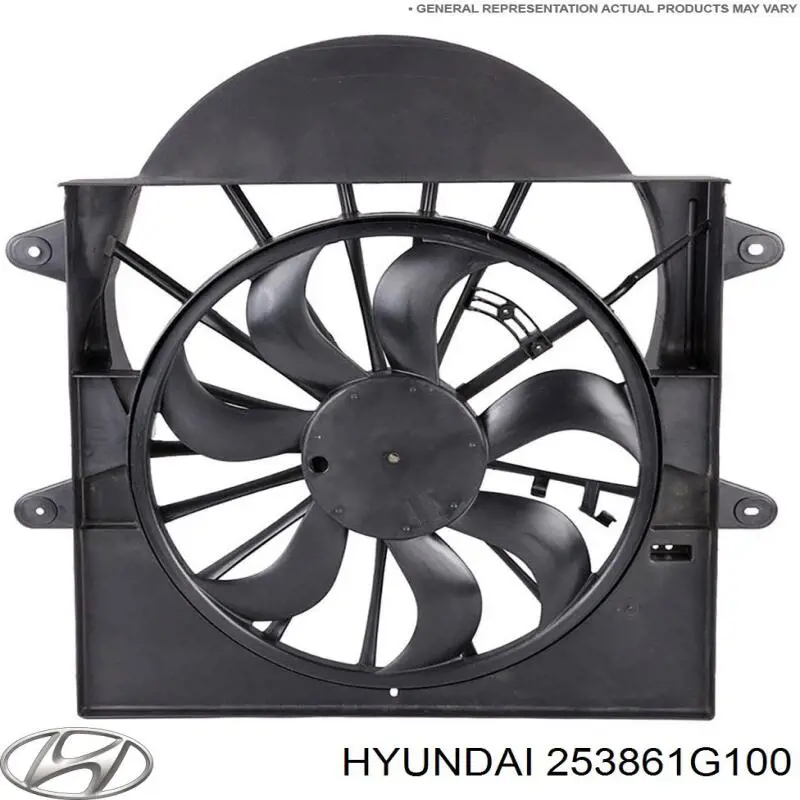 Compre 253861G100 Hyundai/Kia Motor de ventilador do sistema de esfriamento