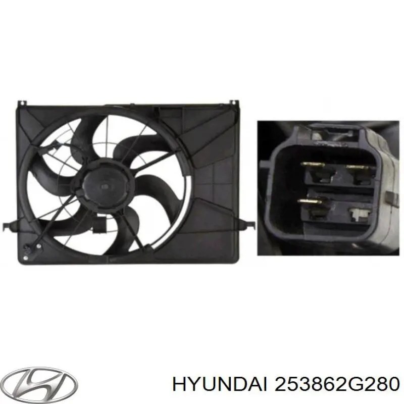 253862G280 Hyundai/Kia Motor de ventilador do sistema de esfriamento