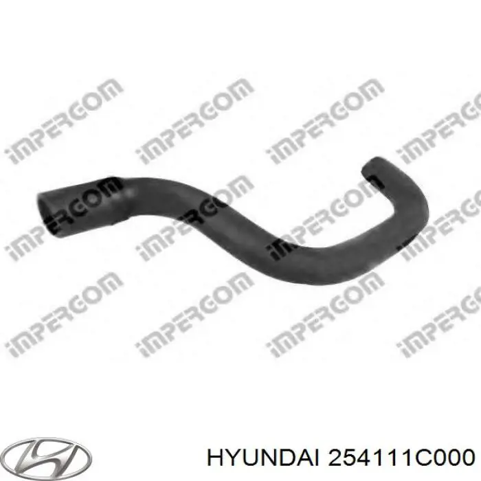 254111C000 Hyundai/Kia Mangueira (cano derivado) do radiador de esfriamento superior