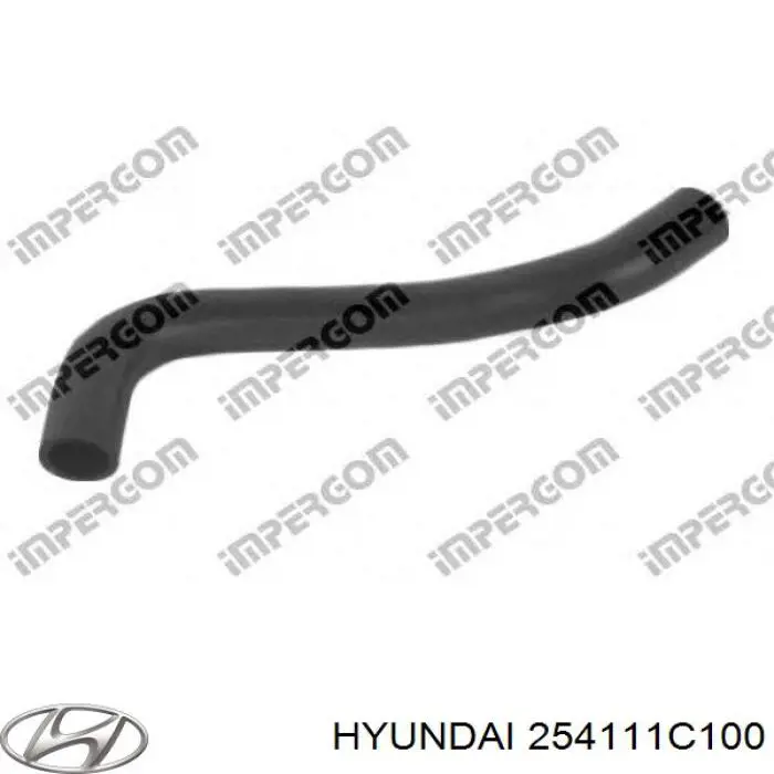 Mangueira (cano derivado) do radiador de esfriamento superior Hyundai/Kia 254111C100 preço, a partir de 11,05 USD
