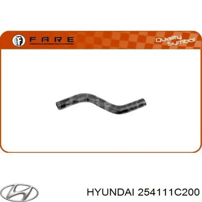 Mangueira (cano derivado) do radiador de esfriamento superior Hyundai/Kia 254111C200 preço, a partir de 9,26 USD