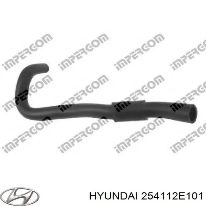 254112E101 Hyundai/Kia Mangueira (cano derivado) do radiador de esfriamento superior