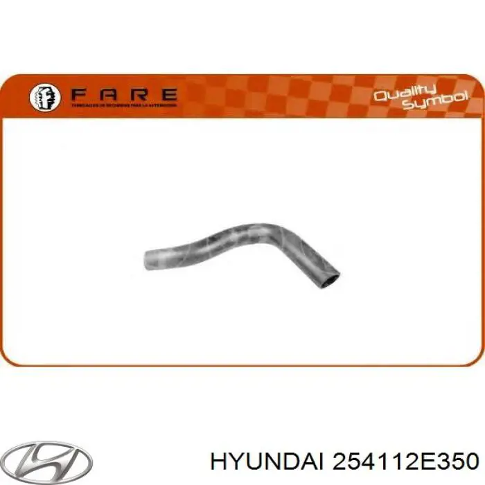 Mangueira (cano derivado) do radiador de esfriamento superior Hyundai/Kia 254112E350 preço, a partir de 15,65 USD