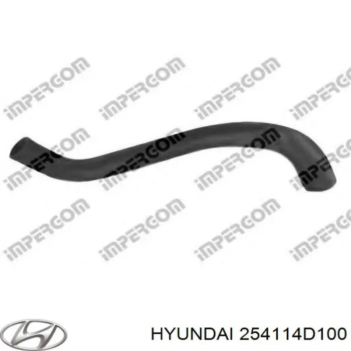 254114D100 Hyundai/Kia Mangueira (cano derivado) do radiador de esfriamento superior