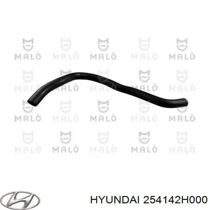 254142H000 Hyundai/Kia Mangueira (cano derivado) do radiador de esfriamento superior