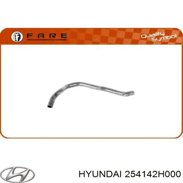 Mangueira (cano derivado) do radiador de esfriamento superior Hyundai/Kia 254142H000 preço, a partir de 22,12 USD