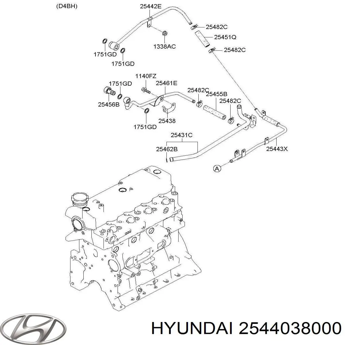  Tampa (tampão) do tanque de expansão Hyundai Sonata IV sedan (EU4) (2001 - 2005) IV