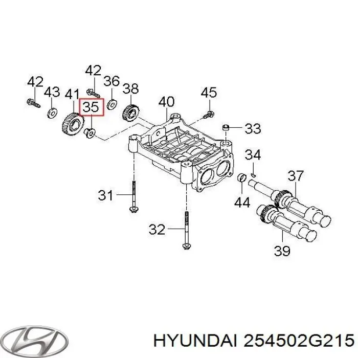  Hyundai/Kia 254502G215 preço, a partir de  
