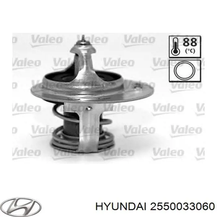 Compre 2550033060 Hyundai/Kia Termostato