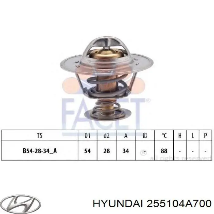 255104A700 Hyundai/Kia Termostato