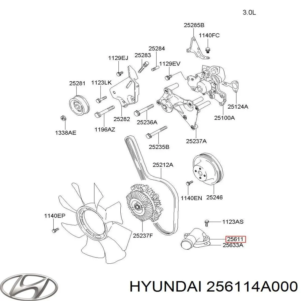 Compre 256114A000 Hyundai/Kia 