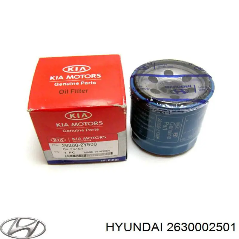 Compre 2630002501 Hyundai/Kia Filtro de óleo