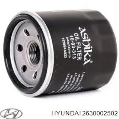 Compre 2630002502 Hyundai/Kia Filtro de óleo