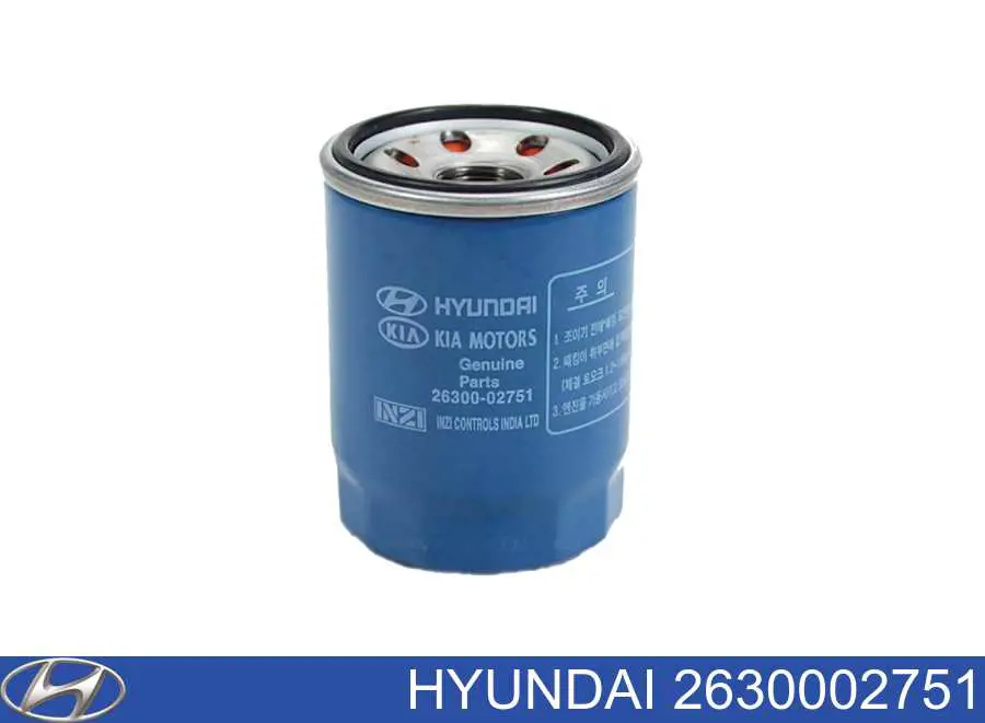 2630002751 Hyundai/Kia Filtro de óleo